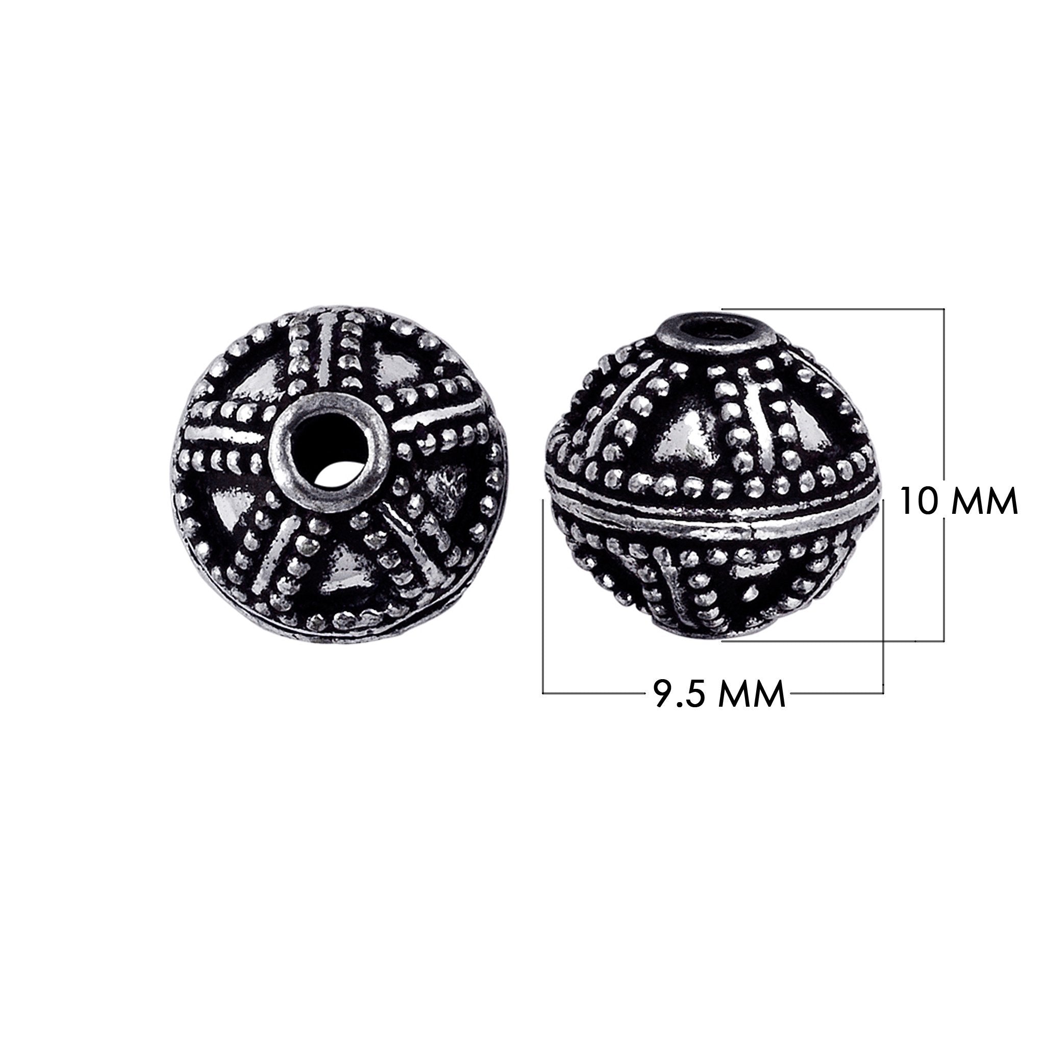 BSF-157 Silver Overlay Bali Bead Beads Bali Designs Inc 