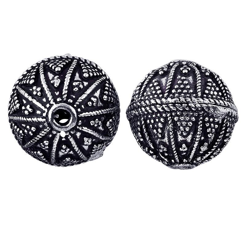 BSF-162 Silver Overlay Bali Bead Beads Bali Designs Inc 