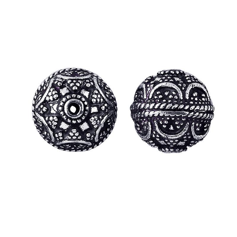 BSF-164 Silver Overlay Bali Bead Beads Bali Designs Inc 