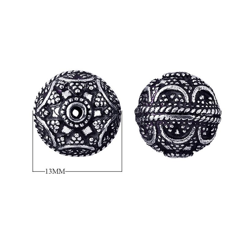 BSF-164 Silver Overlay Bali Bead Beads Bali Designs Inc 