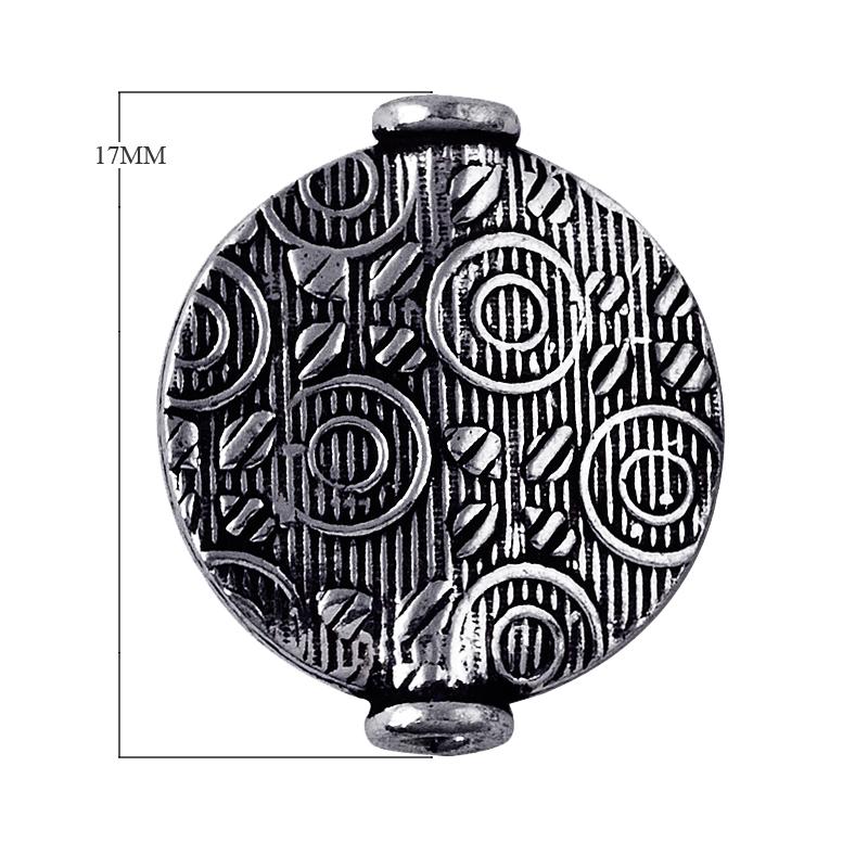 BSF-166 Silver Overlay Motif Bead Beads Bali Designs Inc 