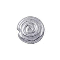 BSF-174-12MM Silver Overlay Circle Shape Brushed Bead Beads Bali Designs Inc 
