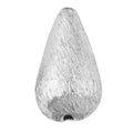 Handcrafted silver overlay over copper teardrop decor piece made in India with textured finish