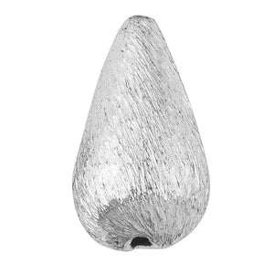 Handcrafted silver overlay over copper teardrop decor piece made in India with textured finish