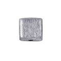 Handcrafted silver overlay over copper cylindrical decor accent with textured finish made in India