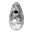 Handcrafted silver overlay over copper mini teardrop bead accent with side opening made in India