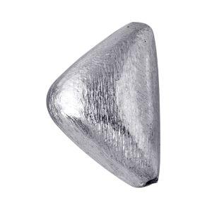 BSF-201 Silver Overlay Long Triangle Shape Brushed Bead Beads Bali Designs Inc 