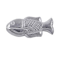 Handcrafted silver overlay copper fish figurine from India with polished finish for wholesale décor supply
