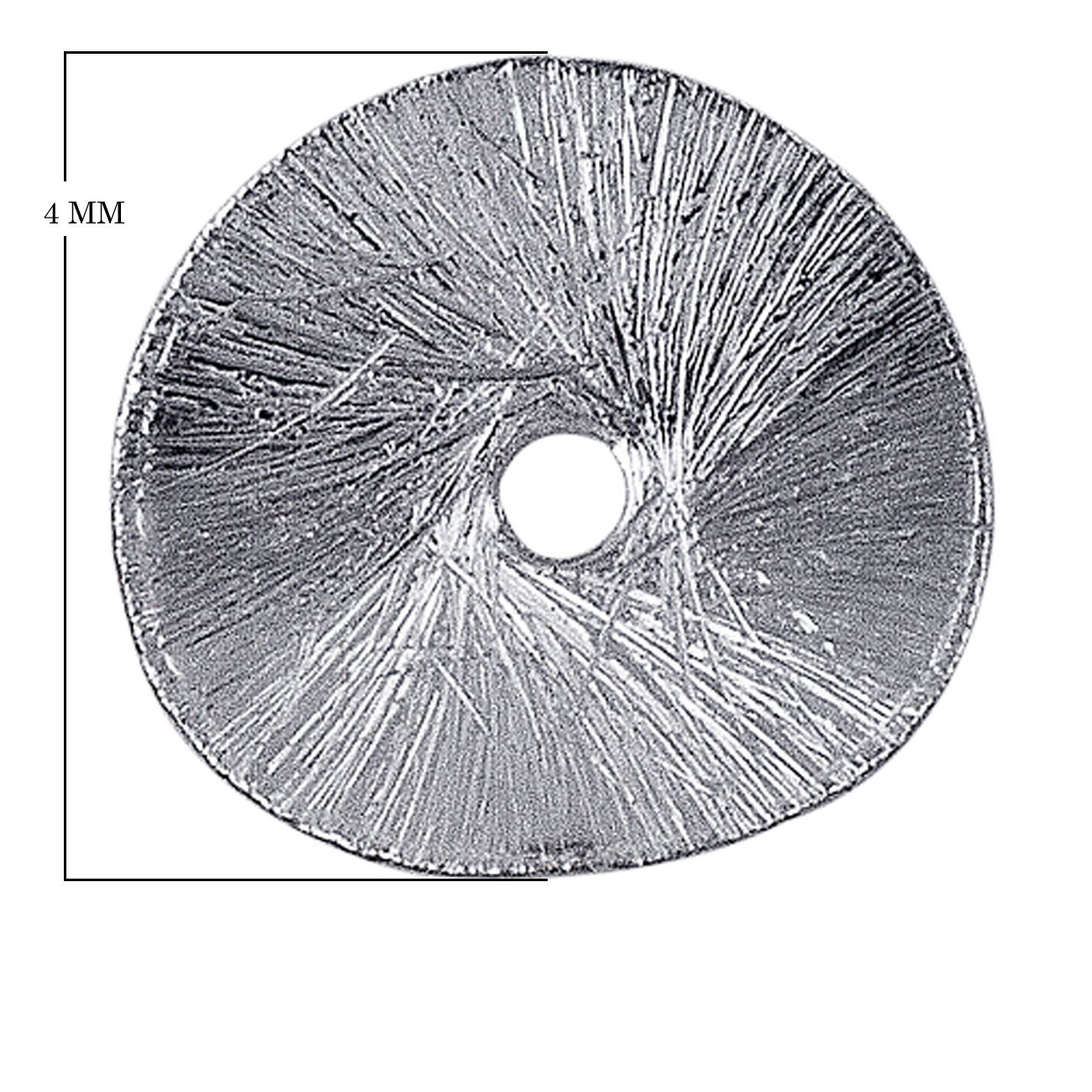 BSF-216-4MM Silver Overlay Round Shape Chip Bead Beads Bali Designs Inc 