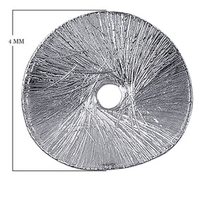 BSF-216-4MM Silver Overlay Round Shape Chip Bead Beads Bali Designs Inc 