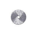 Handcrafted silver overlay copper textured round disc with center hole from India for wholesale jewelry and craft use