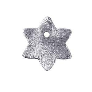 BSF-219-6MM Silver Overlay Star Shape Chip Bead Beads Bali Designs Inc 