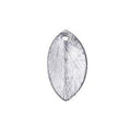 BSF-221 Silver Overlay Oval Leaf Shape Chip Bead Beads Bali Designs Inc 