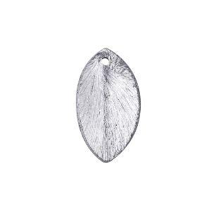 BSF-221 Silver Overlay Oval Leaf Shape Chip Bead Beads Bali Designs Inc 
