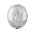 BSF-222 Silver Overlay Oval Shape Brushed Bead Beads Bali Designs Inc 