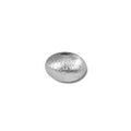 Handcrafted silver overlay copper textured barrel bead from India with polished finish for wholesale jewelry making