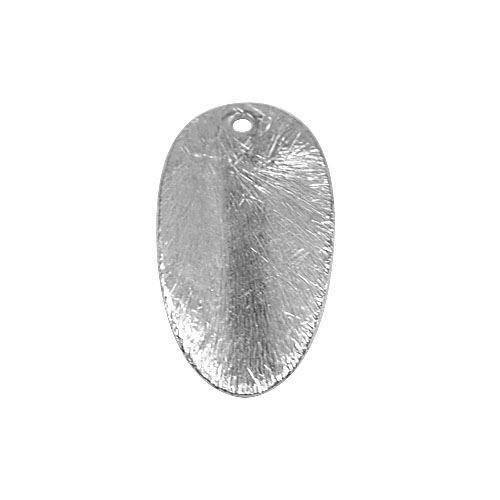 BSF-239 Silver Overlay Oval Leaf Shape Chip Bead Beads Bali Designs Inc 