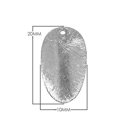 BSF-239 Silver Overlay Oval Leaf Shape Chip Bead Beads Bali Designs Inc 