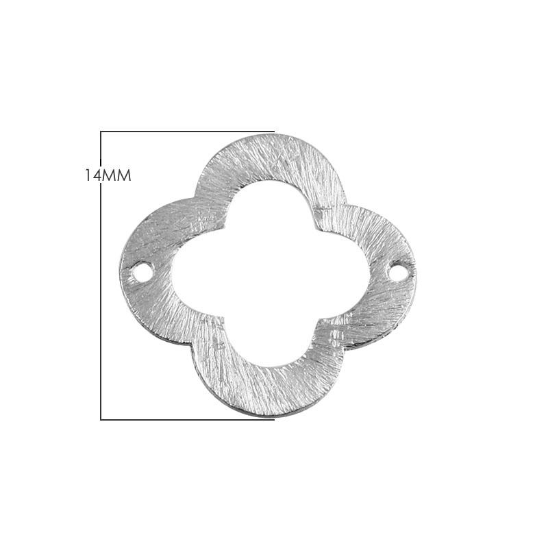 BSF-251-14MM Silver Overlay Flower Shape Chip Bead Beads Bali Designs Inc 