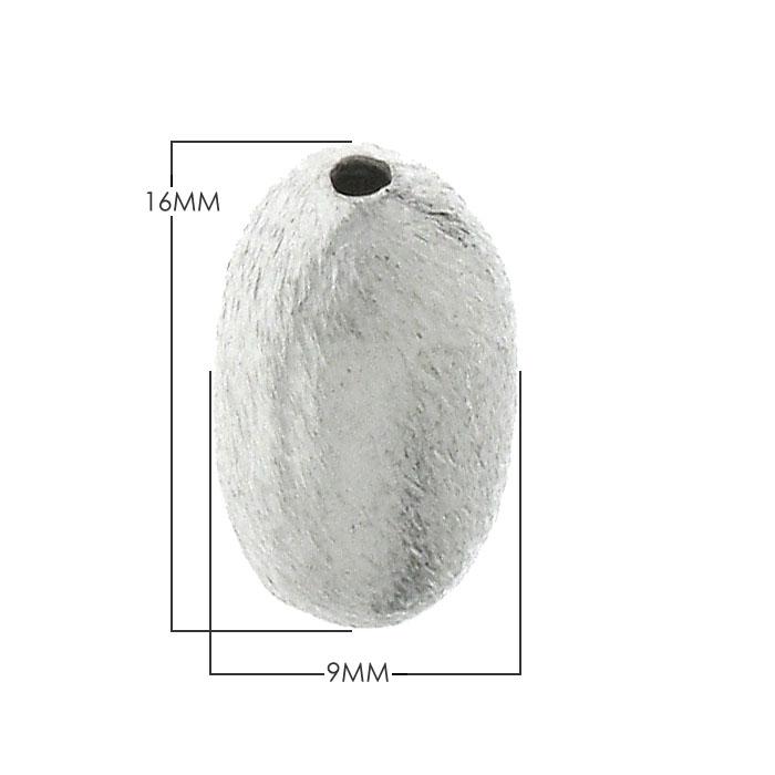 Handcrafted silver overlay over copper oval barrel bead with textured finish made in India