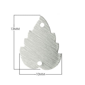 BSF-266 Silver Overlay Leaf Chip Bead Beads Bali Designs Inc 