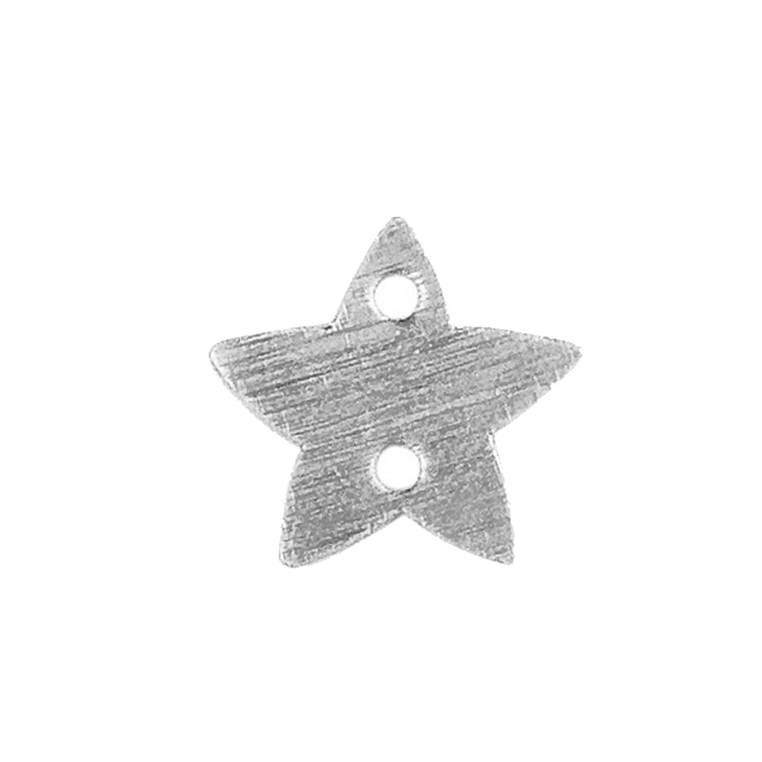BSF-271 Silver Overlay Star Shape Chip Bead Beads Bali Designs Inc 