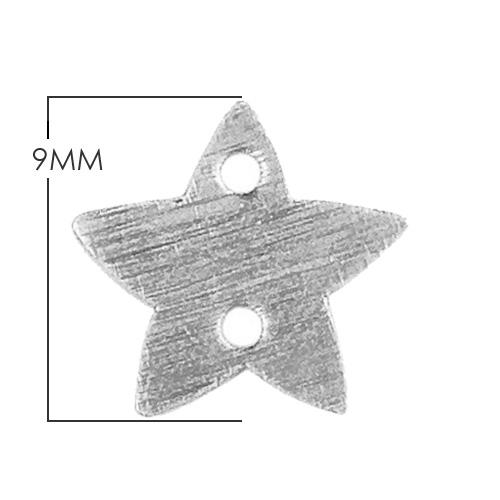 BSF-271 Silver Overlay Star Shape Chip Bead Beads Bali Designs Inc 