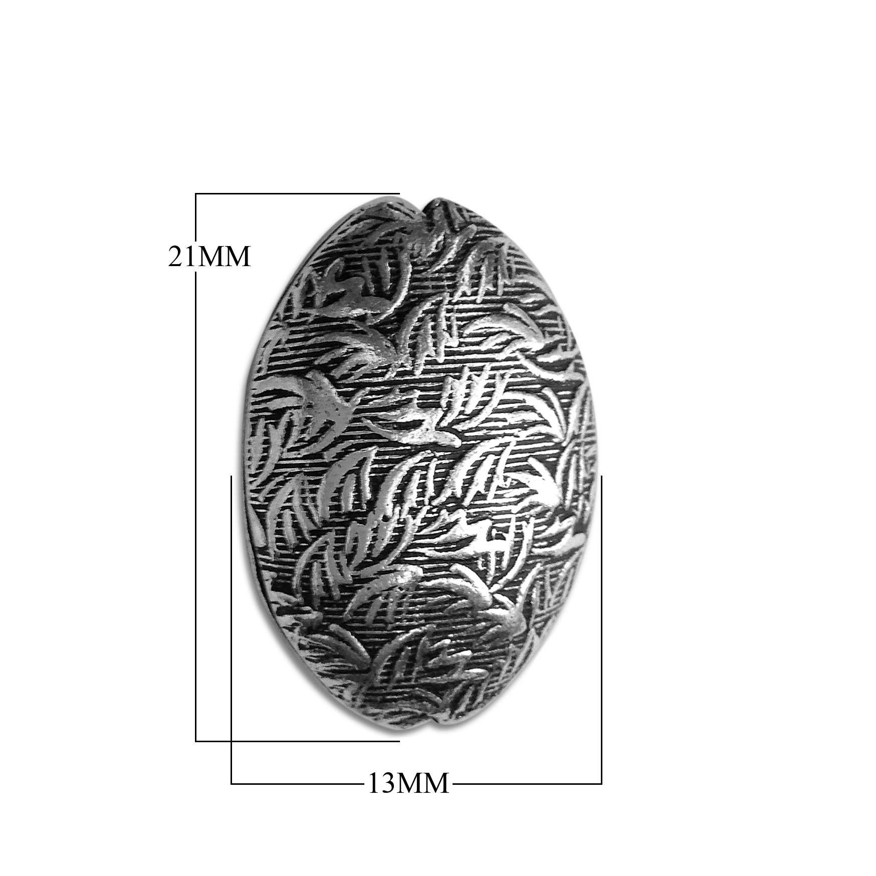 BSF-293 Silver Overlay Motif Bead Beads Bali Designs Inc 