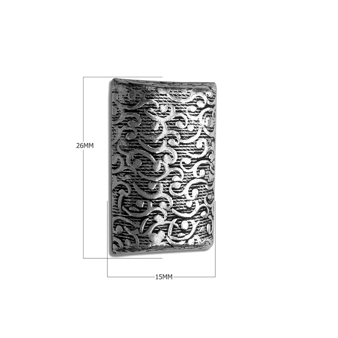 BSF-305 Silver Overlay Motif Bead Beads Bali Designs Inc 