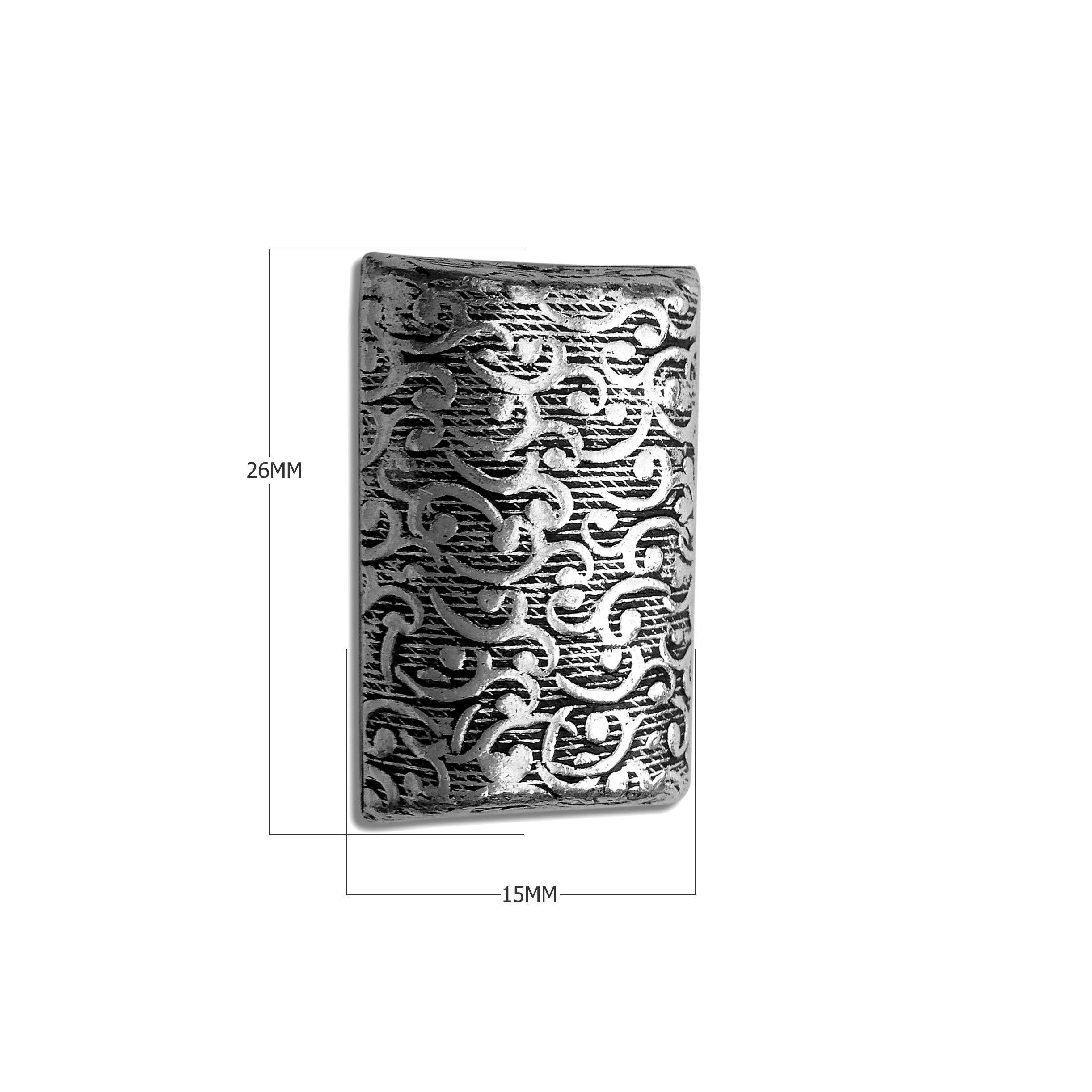 BSF-305 Silver Overlay Motif Bead Beads Bali Designs Inc 