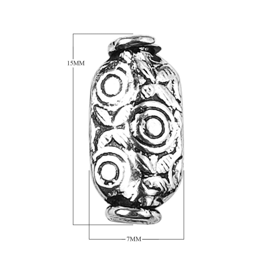 BSF-313 Silver Overlay Motif Bead Beads Bali Designs Inc 