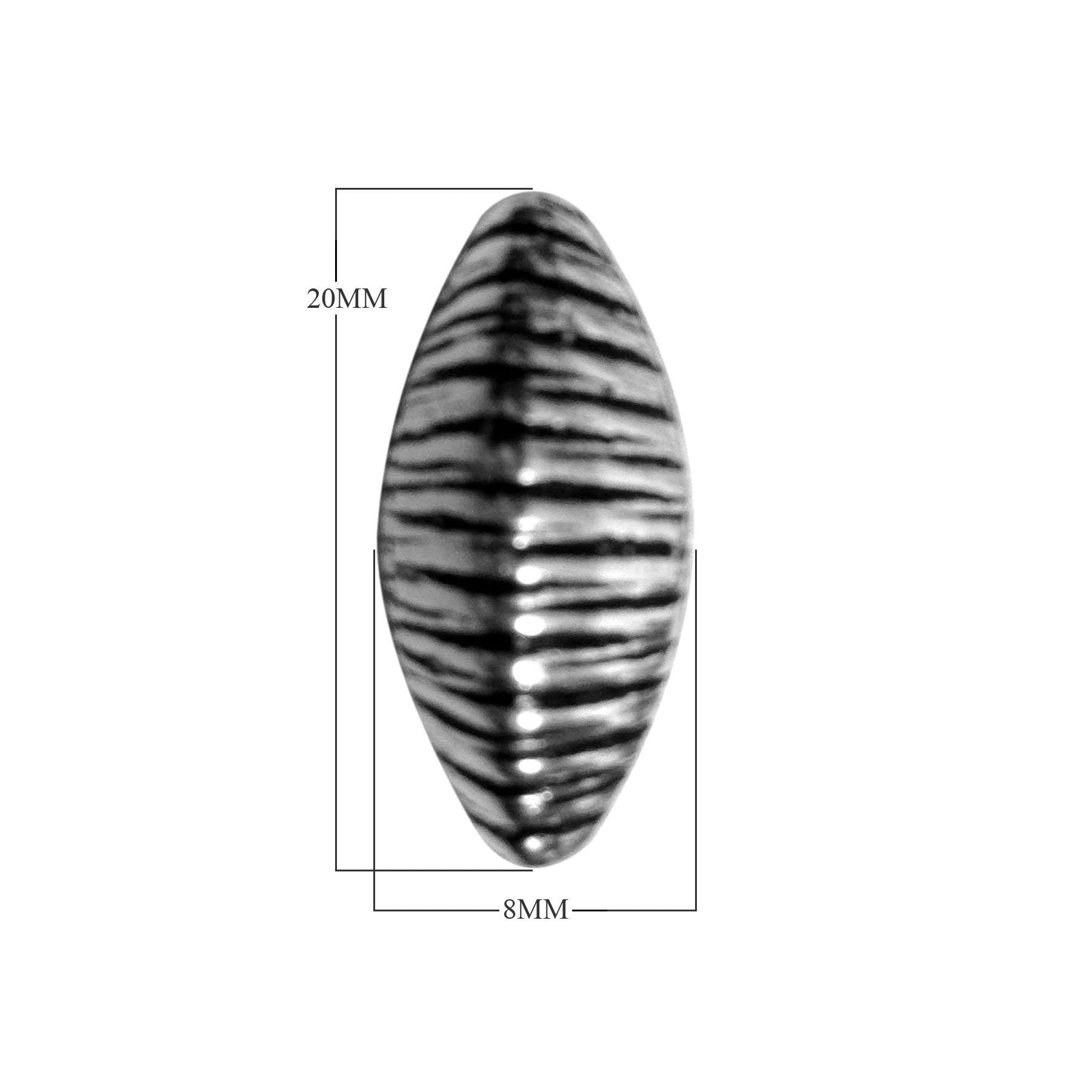 BSF-328 Silver Overlay Motif Bead Beads Bali Designs Inc 