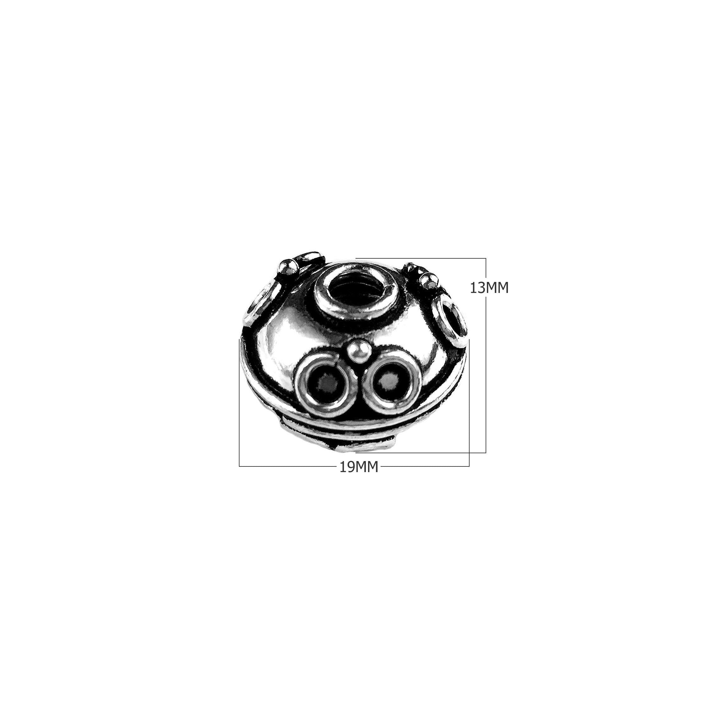 BSF-336 Silver Overlay Bali Bead Beads Bali Designs Inc 