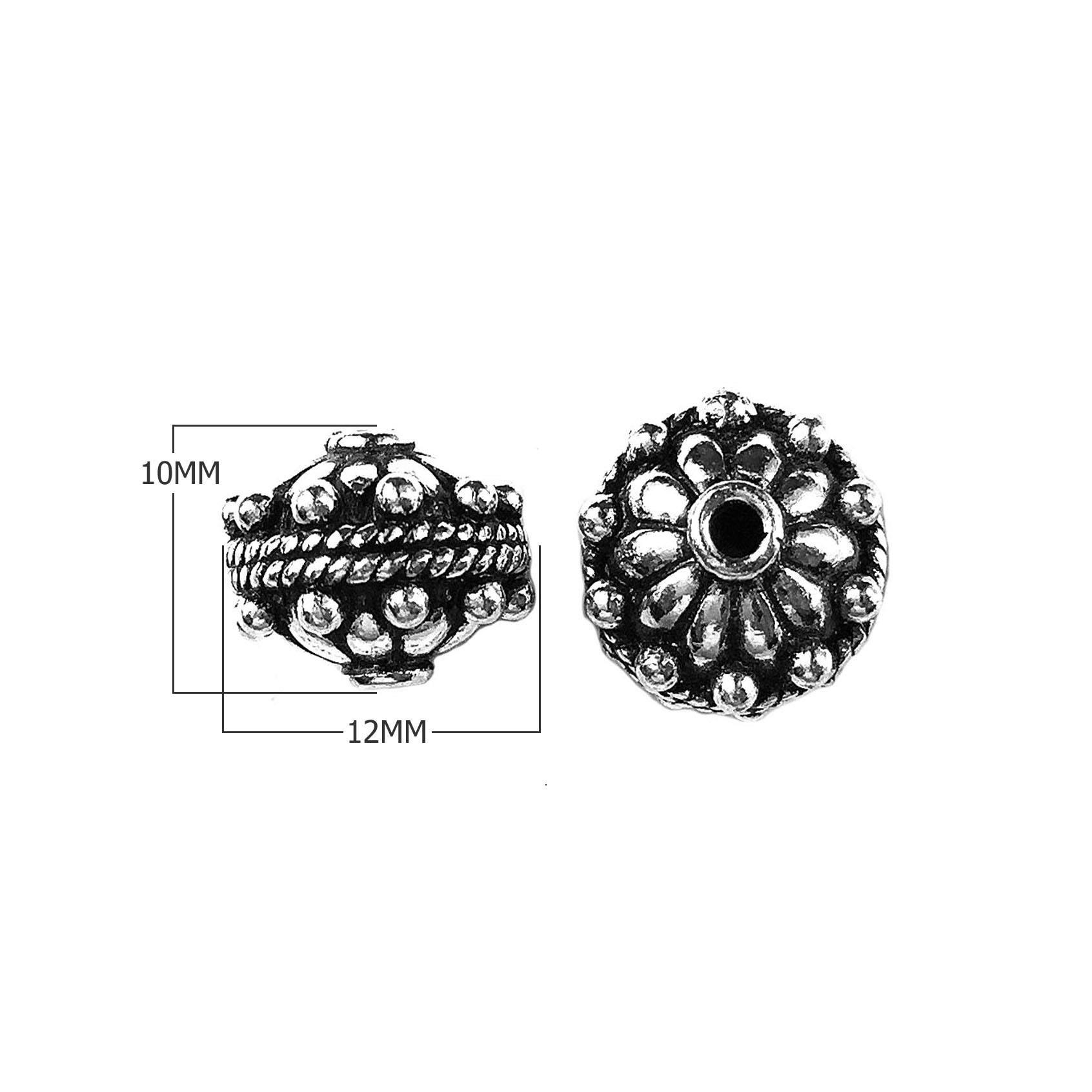 BSF-340 Silver Overlay Bali Bead Beads Bali Designs Inc 