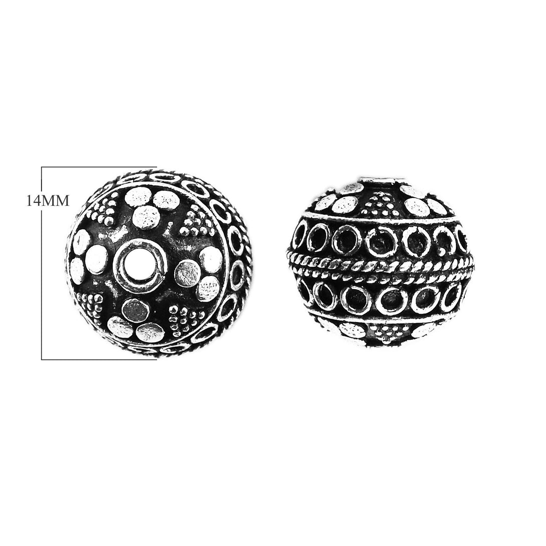 BSF-369 Silver Overlay Bali Bead Beads Bali Designs Inc 