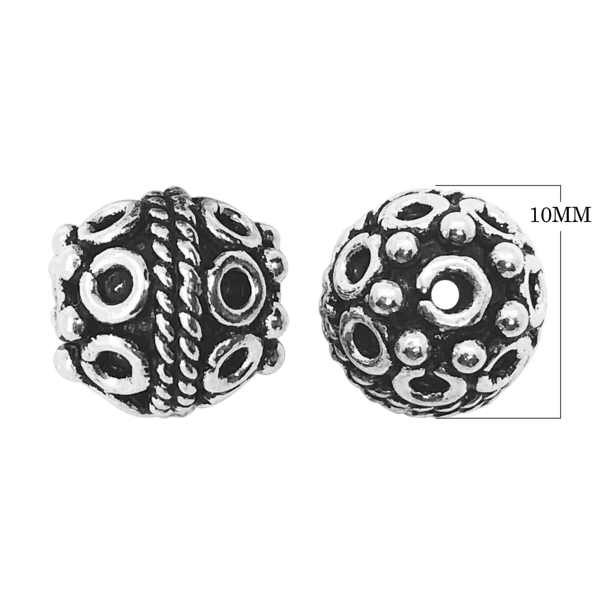 BSF-374 Silver Overlay Bali Bead Beads Bali Designs Inc 