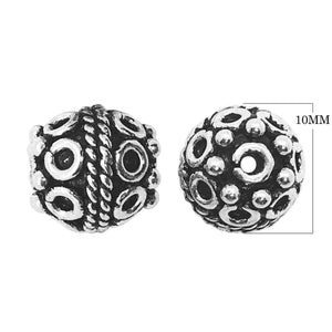 BSF-374 Silver Overlay Bali Bead Beads Bali Designs Inc 