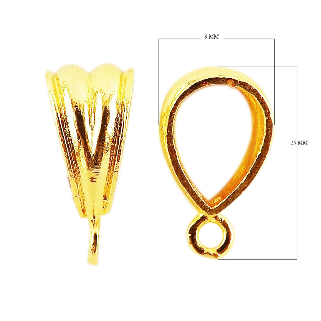 CG-117 18K Gold Overlay Pendant Bail Beads Bali Designs Inc 
