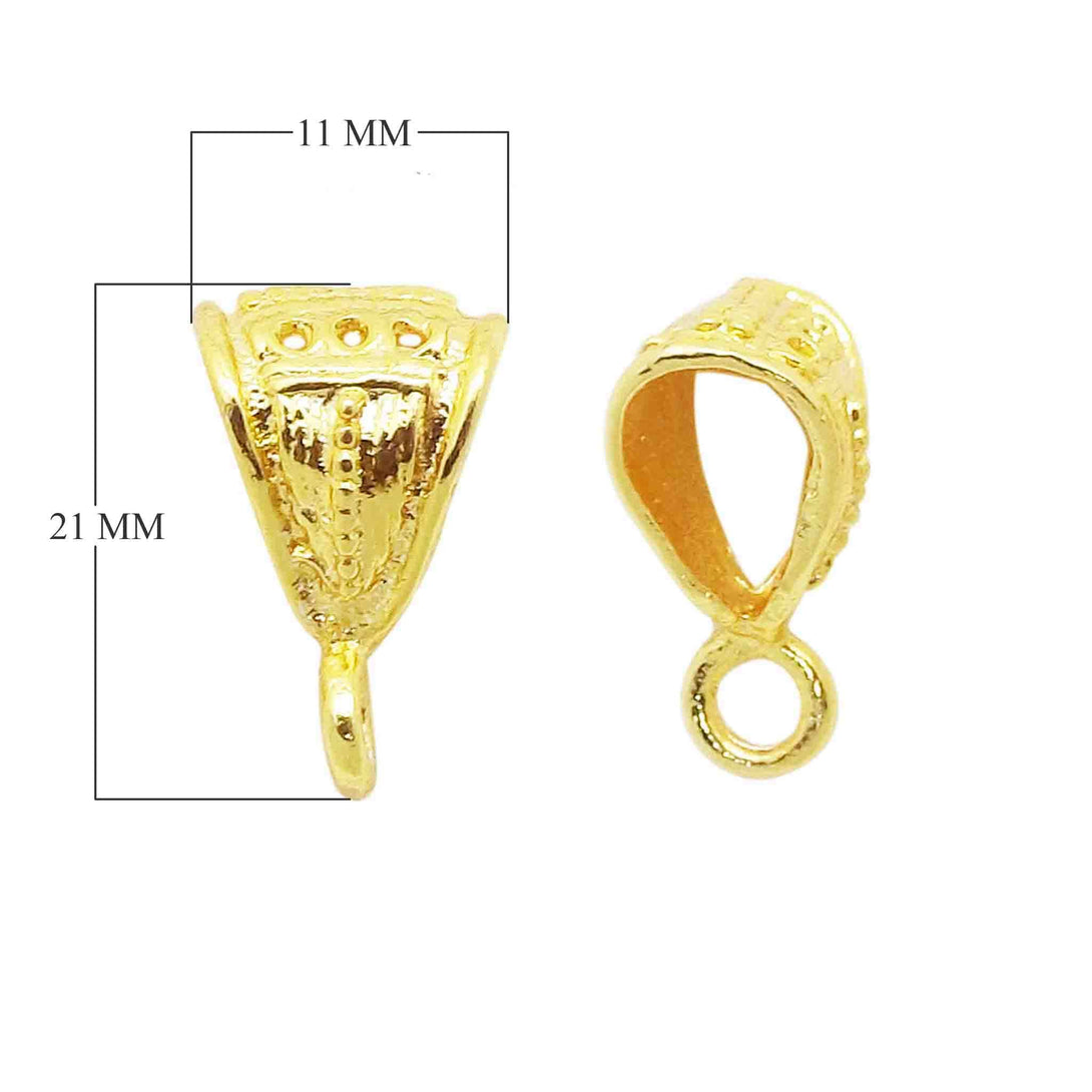 CG-118 18K Gold Overlay Pendant Bail Beads Bali Designs Inc 