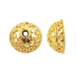 CG-146 18K Gold Overlay Bead Cap Beads Bali Designs Inc 