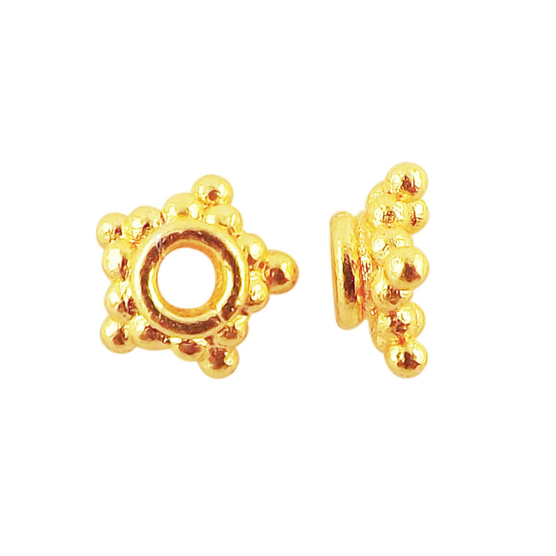 CG-151 18K Gold Overlay Bead Cap Beads Bali Designs Inc 