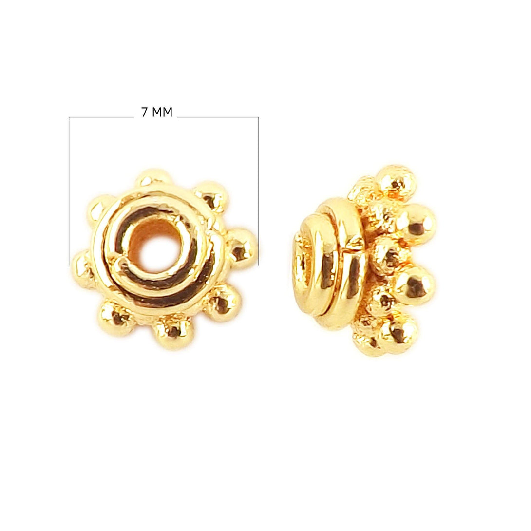 CG-152 18K Gold Overlay Bead Cap Beads Bali Designs Inc 