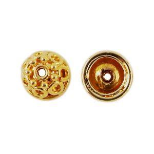 CG-199 18K Gold Overlay Bead Cap Beads Bali Designs Inc 