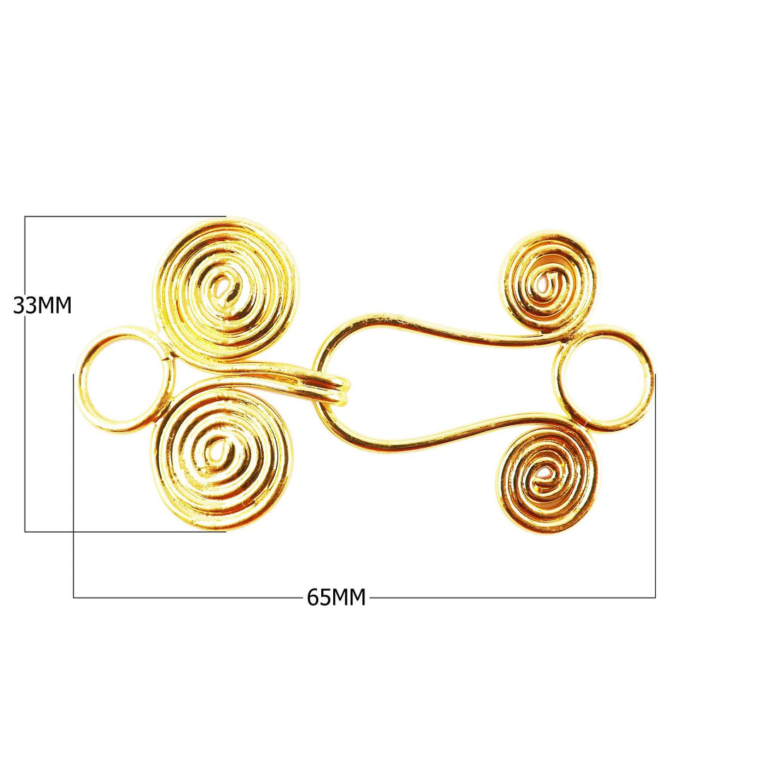 CG-201 18K Gold Overlay Hook Beads Bali Designs Inc 
