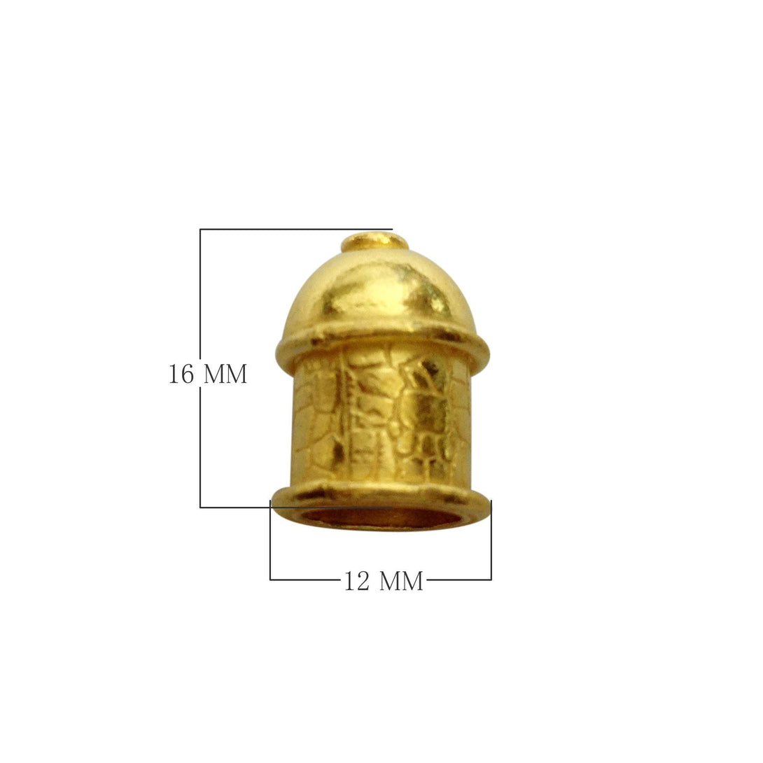 CG-205 18K Gold Overlay End Cap Beads Bali Designs Inc 