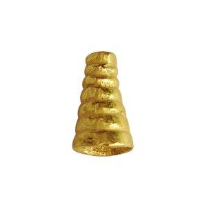 CG-210-15X10MM 18K Gold Overlay Cone Beads Bali Designs Inc 