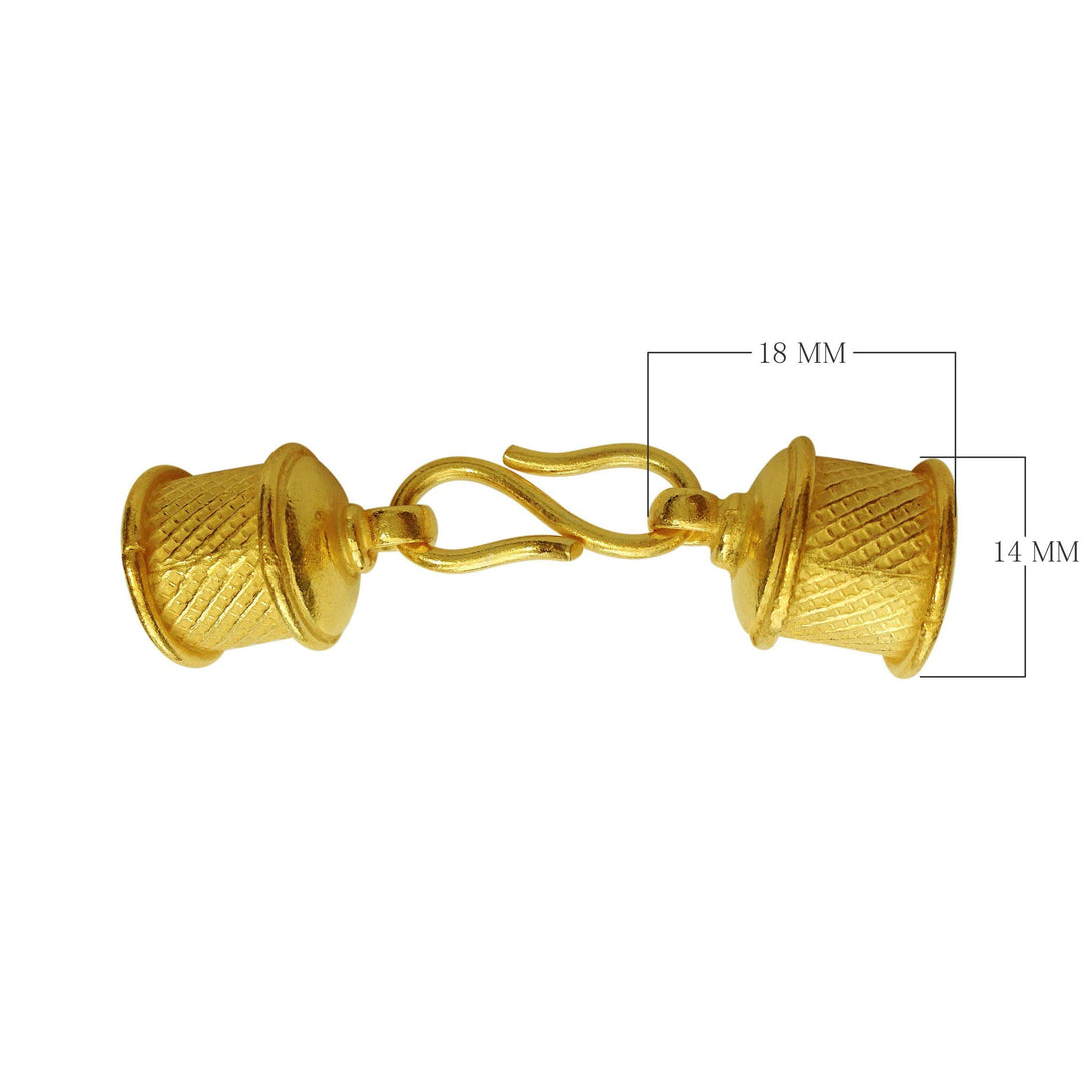 CG-214 18K Gold Overlay End Cap Beads Bali Designs Inc 