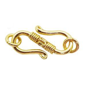 CG-215 18K Gold Overlay ''S'' Hook Beads Bali Designs Inc 