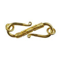 Handcrafted S-Hook Connector With 18K Gold Overlay Over Copper Finish Designed For Jewelry Making And Wholesale Collection