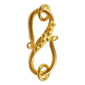 CG-226 18K Gold Overlay 'S' Hook Beads Bali Designs Inc 